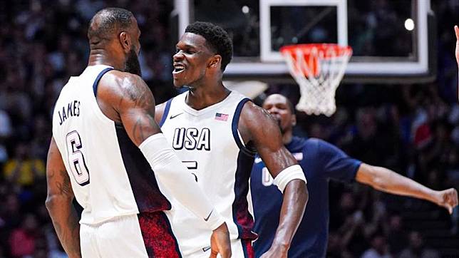 巴黎奧運熱身賽：美國男籃險勝德國，豪取五連勝